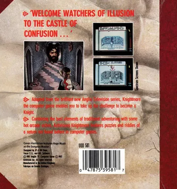 Knightmare (UK) (1987) (Trainer) box cover back